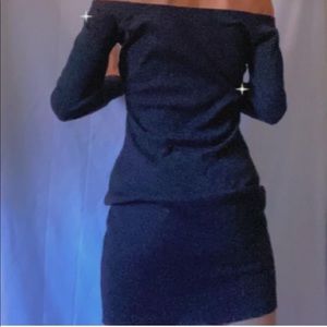 Off Shoulders Black Dress